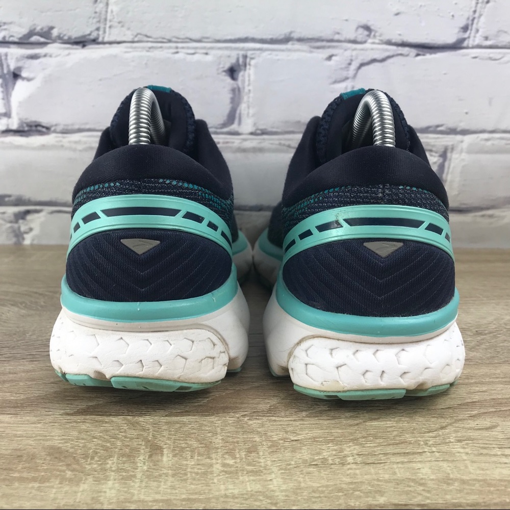 Brooks Ghost 11 Blue Running Shoes Wide Fit - Picture 4 of 10